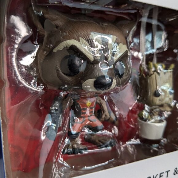 Hallmark Ornaments Funko POP! Rocket & Groot Marvel GOTG Limited Edition - Picture 6 of 11